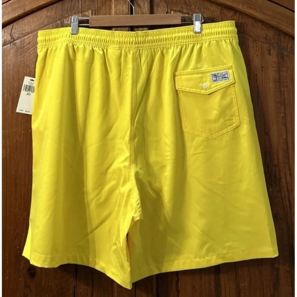 Mens Polo Ralph Lauren Big & Tall Traveler Shorts Swim Trunk Lined Sz XLT $85‎